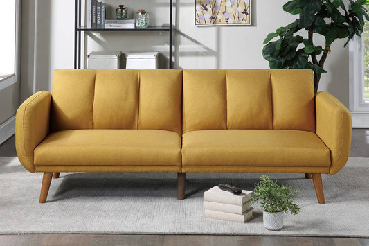 F8511 Archie Adjustable Sleeper Sofa - Mustard
