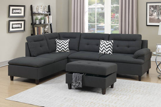 F6590  3-PC Sectional Set - Grey