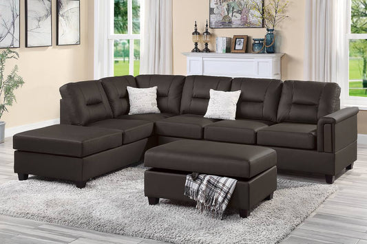 F8858 Bentley 3-PC Sectional - Brown