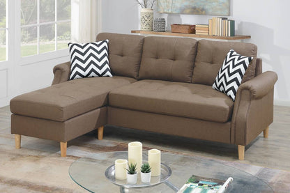 F6458 Reston Reversible Sectional - Brown